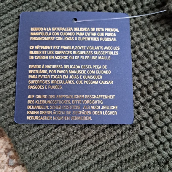 RACHEL Rachel Roy Olive V-Neck Ribbed Knit Sweater - Picture 9 of 12